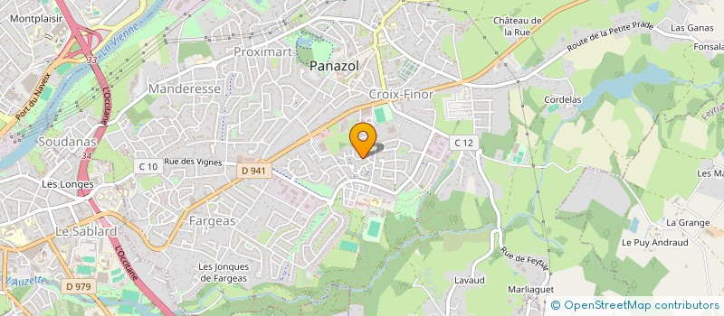 localisation de l'entreprise CAP'OUEST à PANAZOL