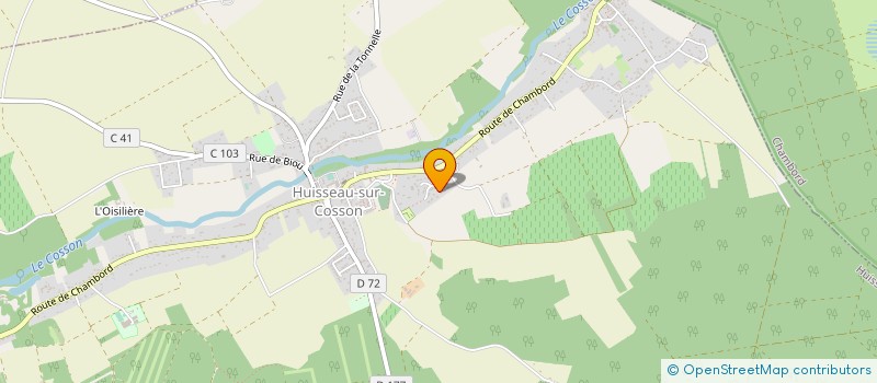 localisation de l'entreprise CAP OUEST  HUISSEAU-SUR-COSSON