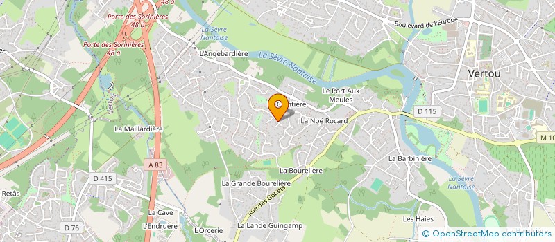 localisation de l'entreprise CAP OUEST à VERTOU