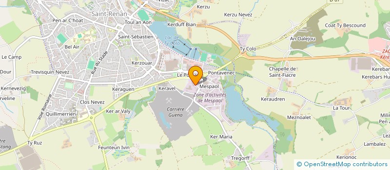 localisation de l'entreprise CAP OUEST  SAINT-RENAN