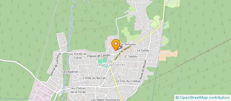 localisation de l'entreprise CAP OUEST  LEGE-CAP-FERRET