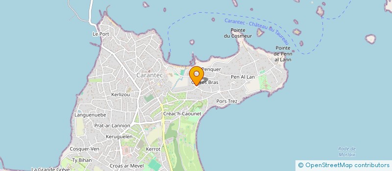 localisation de l'entreprise CAP-OUEST  CARANTEC