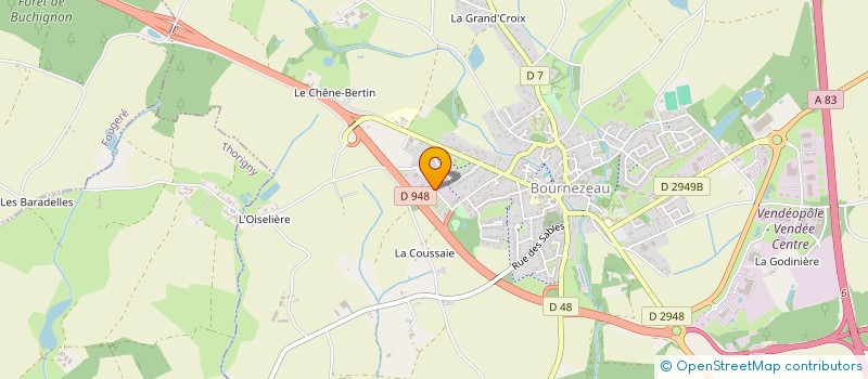 localisation de l'entreprise CAP OUEST ETANCHEITE  BOURNEZEAU