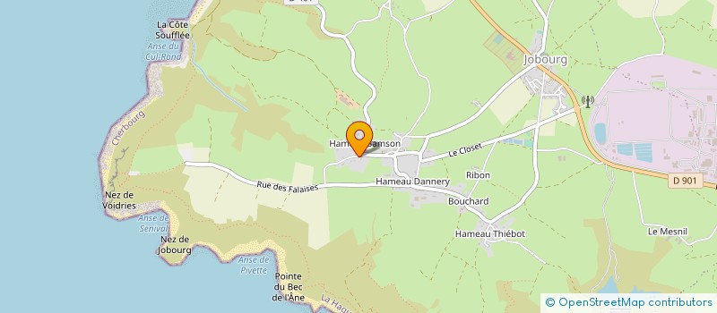 localisation de l'entreprise CAP OUEST FILM MEDIA GROUP  LA HAGUE