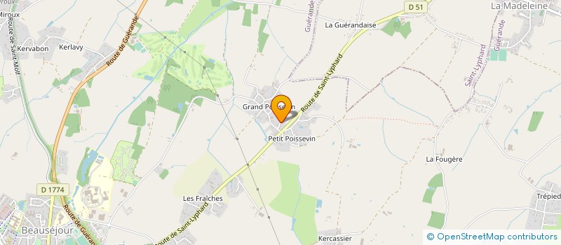 localisation de l'entreprise CAP PASSION à GUERANDE