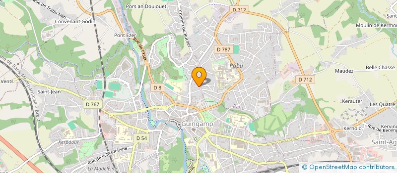 localisation de l'entreprise CAP PASTA  GUINGAMP