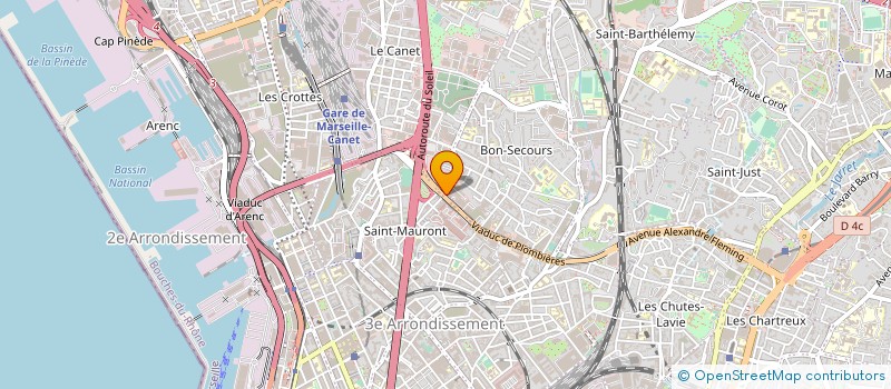 localisation de l'entreprise CAP PEINTURE à MARSEILLE