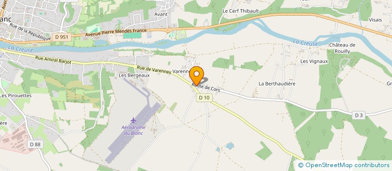 localisation de l'entreprise CAP PERFORMANCE à LE BLANC