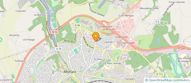 localisation de l'entreprise CAP PETITE ENFANCE à MORLAIX