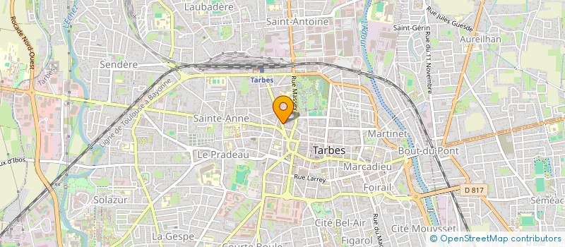 localisation de l'entreprise CAP PIZZA à TARBES