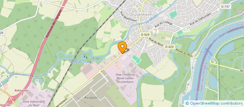 localisation de l'entreprise CAP PIZZA  DRUSENHEIM