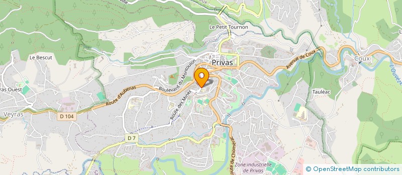localisation de l'entreprise CAP PIZZA à PRIVAS