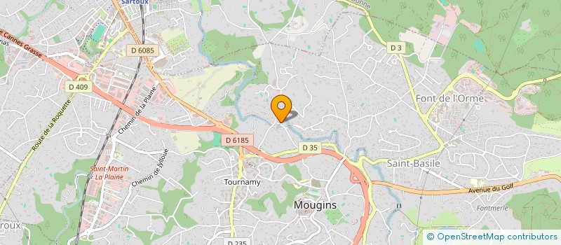 localisation de l'entreprise CAP PIZZA à MOUGINS