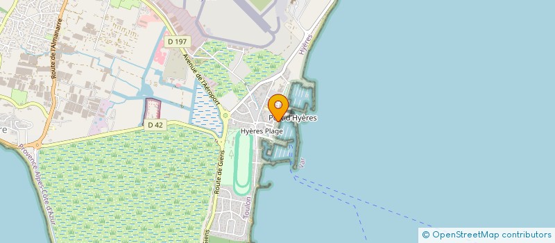 localisation de l'entreprise CAP PLAISANCE à HYERES