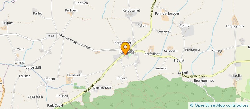 localisation de l'entreprise CAP PORZAY IMMO  QUEMENEVEN