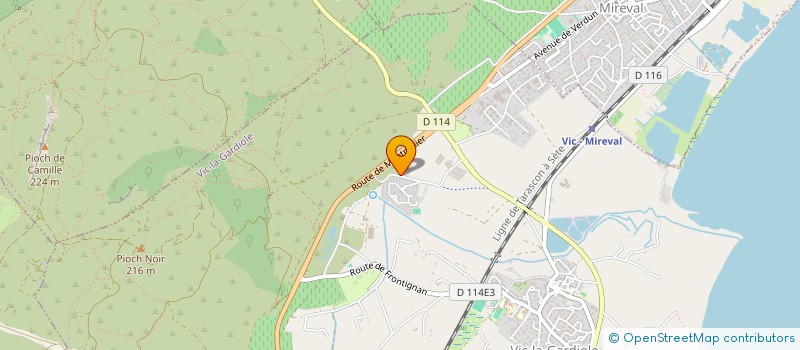 localisation de l'entreprise CAP PRINT  VIC-LA-GARDIOLE