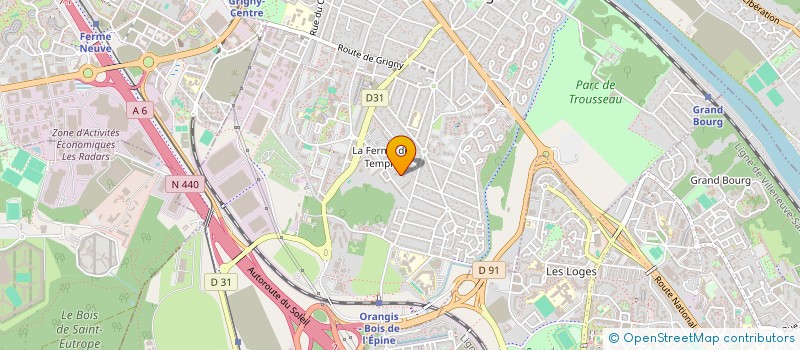 localisation de l'entreprise CAP PROJECTION à RIS ORANGIS