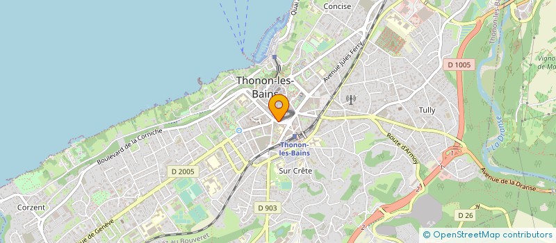 localisation de l'entreprise CAP PROMOTION à THONON-LES-BAINS