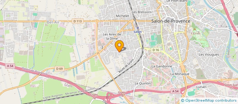 localisation de l'entreprise CAP PROVENCE  SALON-DE-PROVENCE