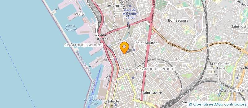 localisation de l'entreprise CAP PROVENCE NEGOCE à MARSEILLE