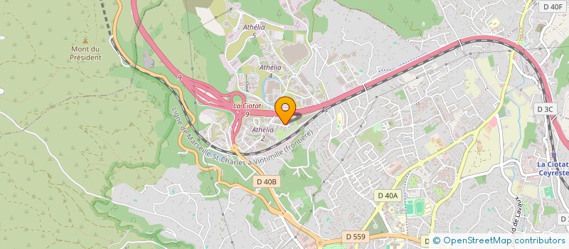 localisation de l'entreprise CAP REFLET  LA CIOTAT