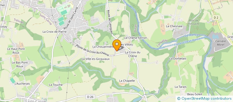 localisation de l'entreprise CAP REFRIGERATION à SAINT-CARNE