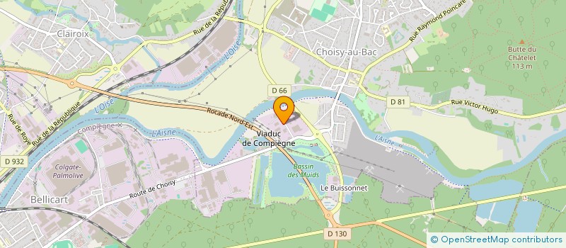 localisation de l'entreprise CAP RENOV HABITAT  CHOISY-AU-BAC