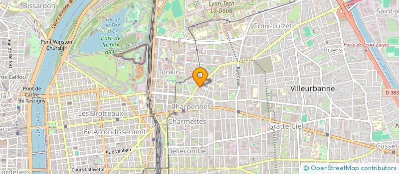 localisation de l'entreprise CAP RENOVATION DURABLE  VILLEURBANNE