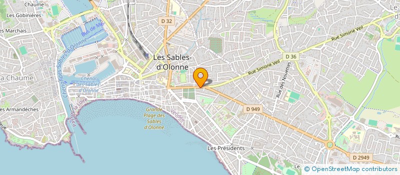 localisation de l'entreprise CAP RHF CONSULTANTS à LES SABLES D'OLONNE