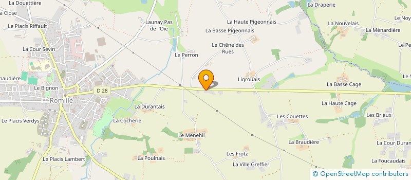 localisation de l'entreprise CAP ROMILLE  ROMILLE