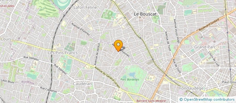 localisation de l'entreprise CAP'ROSES à BORDEAUX