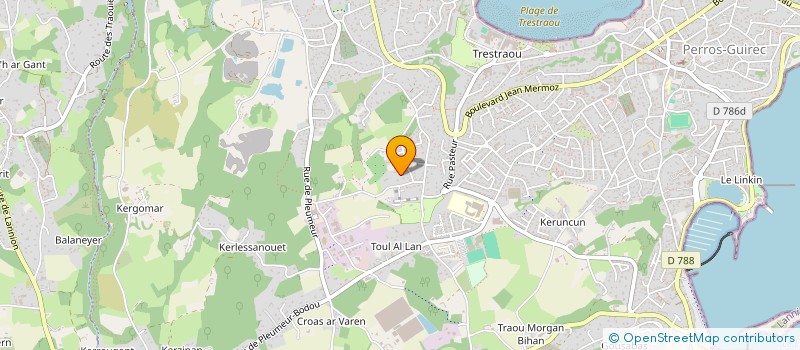 localisation de l'entreprise CAP ROSKO  PERROS-GUIREC