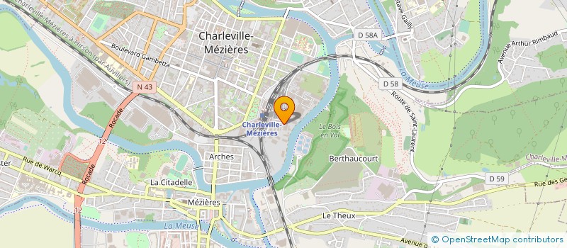 localisation de l'entreprise CAP SAMBP  CHARLEVILLE-MEZIERES