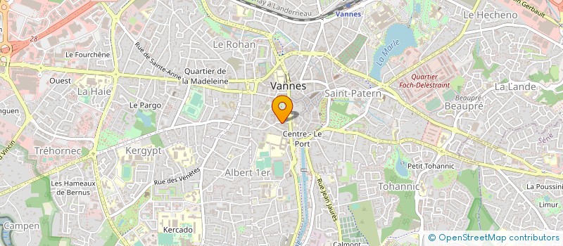localisation de l'entreprise CAP SANTE à VANNES