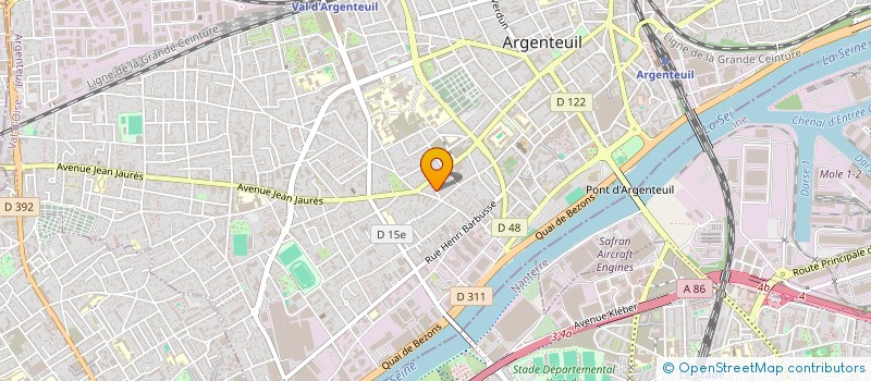 localisation de l'entreprise CAP SANTE à ARGENTEUIL