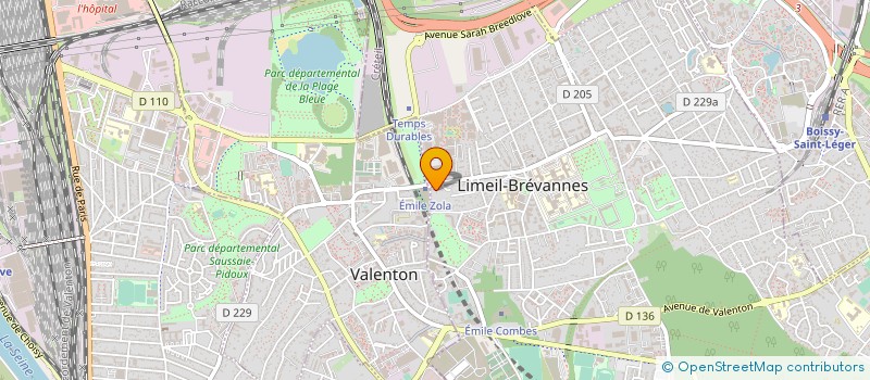 localisation de l'entreprise CAP SANTE AMBULANCE  LIMEIL-BREVANNES