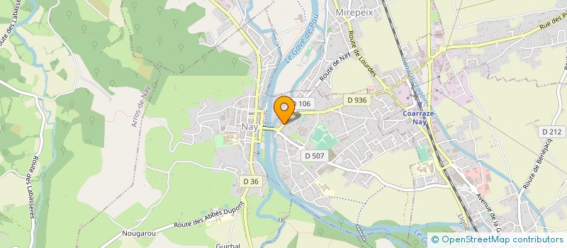 localisation de l'entreprise CAP SANTE - PAYS DE NAY  NAY