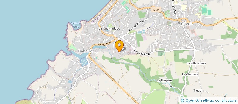 localisation de l'entreprise CAP SANTE PENTHIEVRE OUEST  PLENEUF-VAL-ANDRE