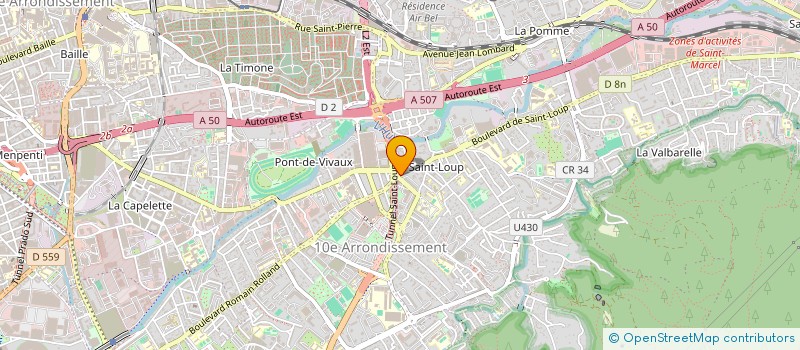 localisation de l'entreprise CAP SANTE SAINT LOUP  MARSEILLE