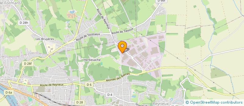 localisation de l'entreprise CAP SAONE DEVELOPPEMENT à REYRIEUX