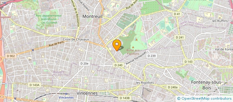 localisation de l'entreprise CAP SARL à MONTREUIL