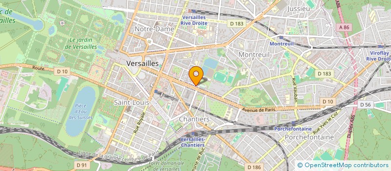 localisation de l'entreprise CAP SCIENCES ET TECHNIQUES à VERSAILLES