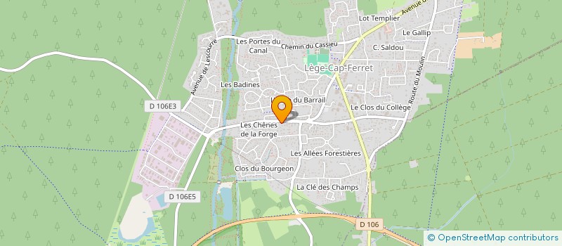 localisation de l'entreprise CAP SERENITE à LEGE-CAP-FERRET