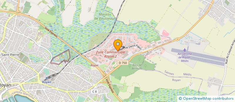 localisation de l'entreprise CAP SERVICES à ROYAN