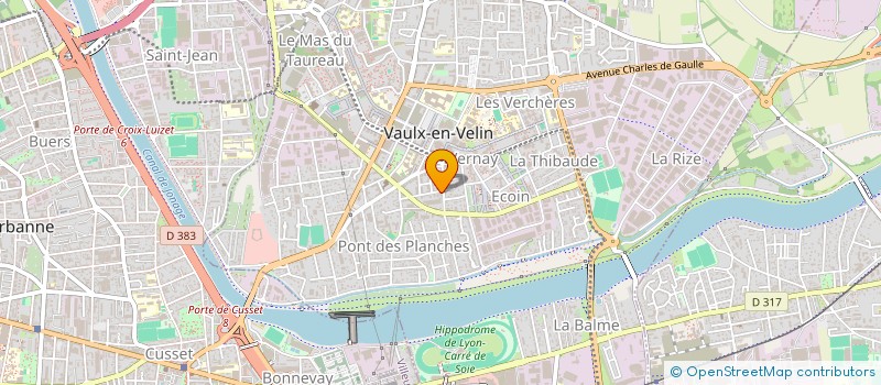 localisation de l'entreprise CAP SERVICES  VAULX-EN-VELIN