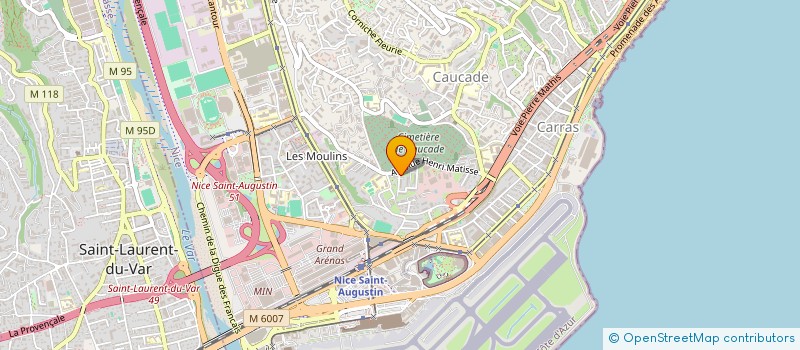 localisation de l'entreprise CAP SERVICES à NICE