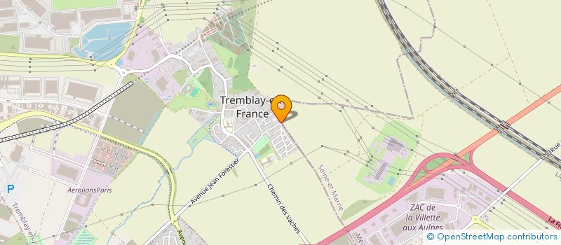 localisation de l'entreprise CAP SERVICES à TREMBLAY-EN-FRANCE