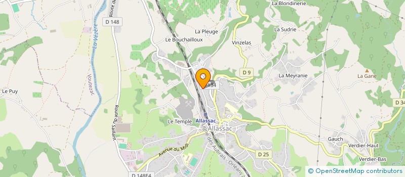 localisation de l'entreprise CAP SERVICES ENTREPRISE ADAPTEE à ALLASSAC