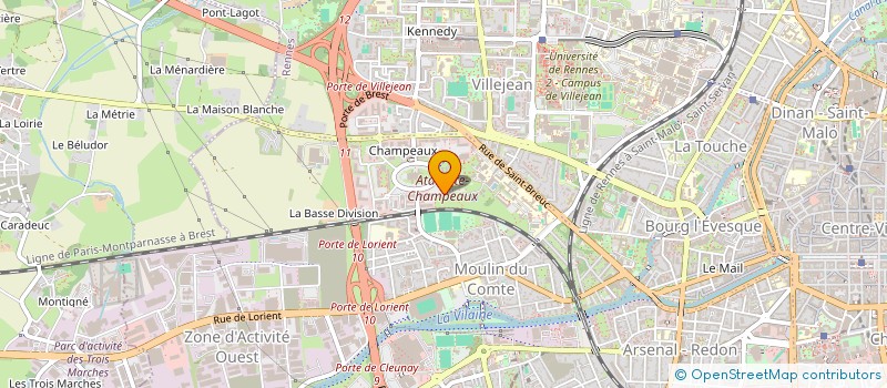 localisation de l'entreprise CAP SEVIGNE  RENNES