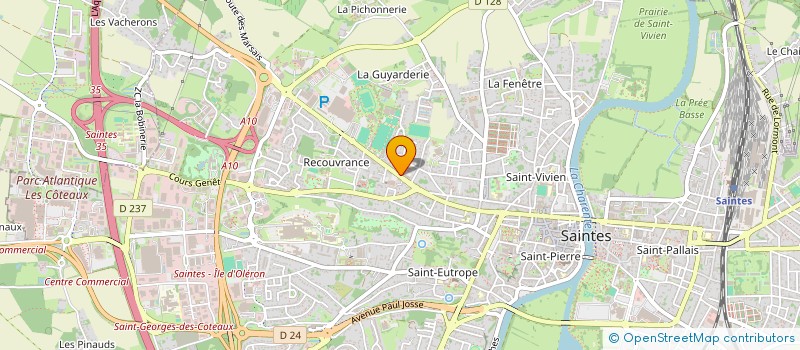 localisation de l'entreprise CAP SIRIUS à SAINTES